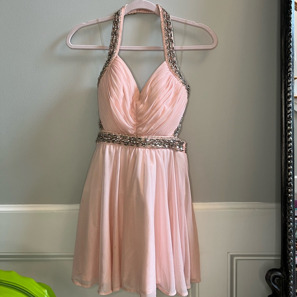 Homecoming Sequin Hearts Maxi Altered Mini Dress